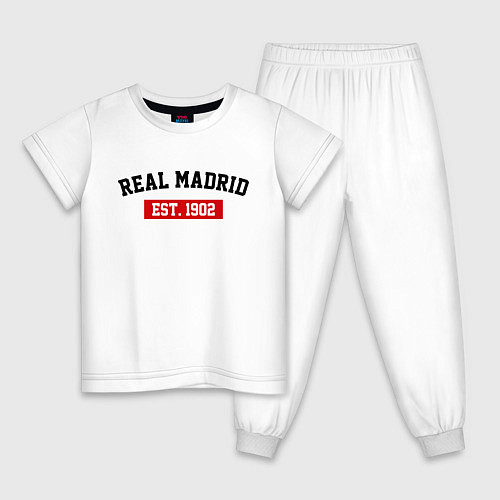 Детская пижама FC Real Madrid Est. 1902 / Белый – фото 1