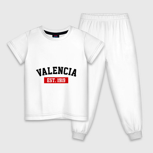 Детская пижама FC Valencia Est. 1919 / Белый – фото 1