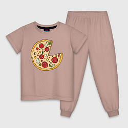 Детская пижама Пицца парная
