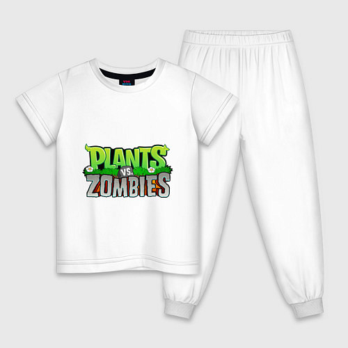 Детская пижама Plants vs zombies / Белый – фото 1