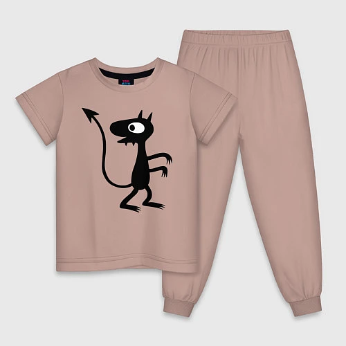 Детская пижама Luci / Пыльно-розовый – фото 1