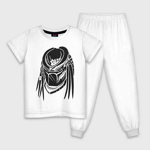 Детская пижама Хищник / Белый – фото 1