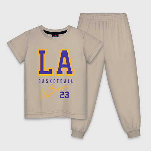 Детская пижама Lebron 23: Los Angeles / Миндальный – фото 1