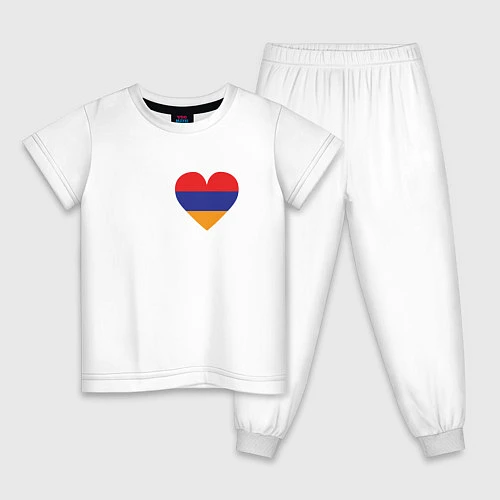Детская пижама Love Armenia / Белый – фото 1