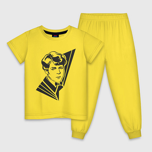 Детская пижама Юный Есенин / Желтый – фото 1