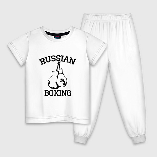 Детская пижама Russian Boxing / Белый – фото 1