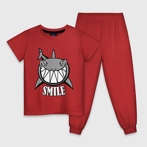 Детская пижама Shark Smile / Красный – фото 1