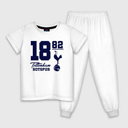 Пижама хлопковая детская FC Tottenham 1882, цвет: белый