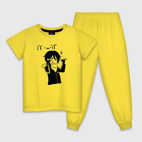 Детская пижама Бездомный Бог / Желтый – фото 1