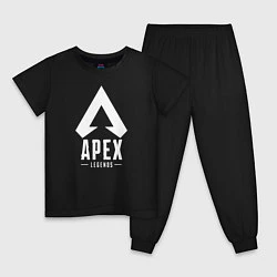 Пижама хлопковая детская Apex Legends, цвет: черный