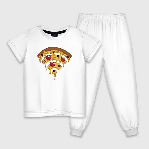 Детская пижама Wi-Fi Pizza / Белый – фото 1