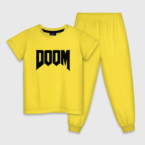 Детская пижама DOOM / Желтый – фото 1