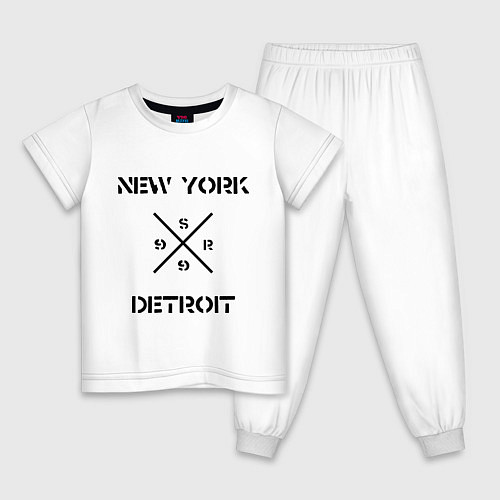 Детская пижама NY Detroit / Белый – фото 1