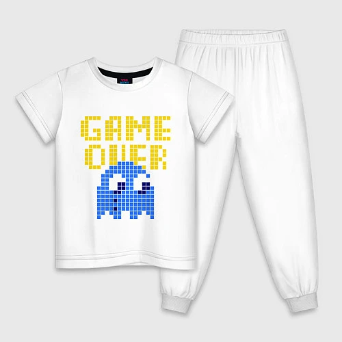 Детская пижама Pac-Man: Game over / Белый – фото 1