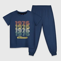 Пижама хлопковая детская 1976 Classic, цвет: тёмно-синий