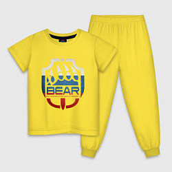 Пижама хлопковая детская Escape from Tarkov BEAR, цвет: желтый