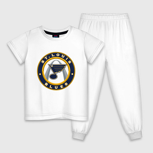 Детская пижама St Louis Blues / Белый – фото 1
