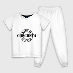 Пижама хлопковая детская Made in Chechnya, цвет: белый