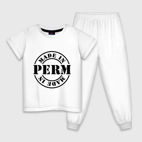 Детская пижама Made in Perm / Белый – фото 1