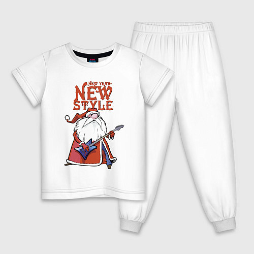 Детская пижама New Year - new style! / Белый – фото 1