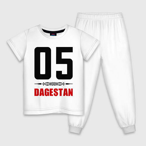 Детская пижама 05 Dagestan / Белый – фото 1