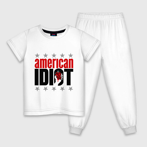 Детская пижама American idiot / Белый – фото 1