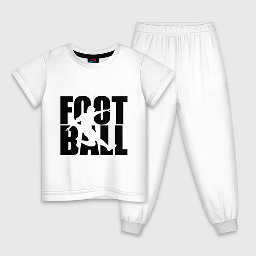 Детская пижама Football / Белый – фото 1
