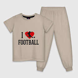 Детская пижама I love football