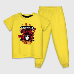 Пижама хлопковая детская Stignata, цвет: желтый