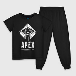 Пижама хлопковая детская APEX LEGENDS CRYPTO, цвет: черный