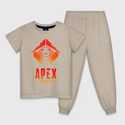Пижама хлопковая детская APEX LEGENDS CRYPTO, цвет: миндальный