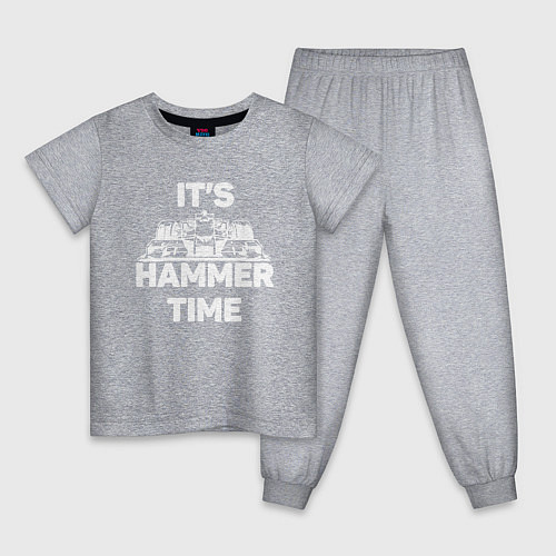Детская пижама It's hammer time / Меланж – фото 1