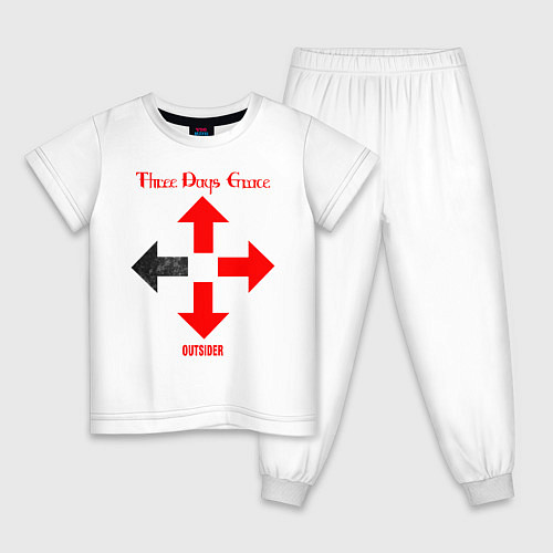 Детская пижама Three Days Grace / Белый – фото 1