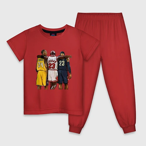 Детская пижама Bryant, Jordan, James / Красный – фото 1