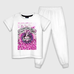 Пижама хлопковая детская Three Days Grace art, цвет: белый