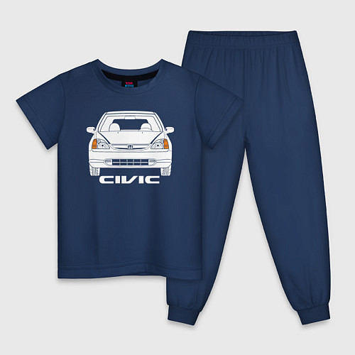 Детская пижама Honda Civic EP 7gen / Тёмно-синий – фото 1