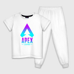 Пижама хлопковая детская APEX LEGENDS, цвет: белый
