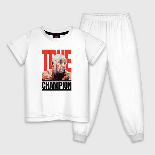 Детская пижама True Champion / Белый – фото 1