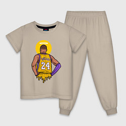 Пижама хлопковая детская Kobe Bryant 24, цвет: миндальный