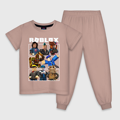 Детская пижама ROBLOX / Пыльно-розовый – фото 1