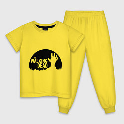 Пижама хлопковая детская The Walking Dead, цвет: желтый