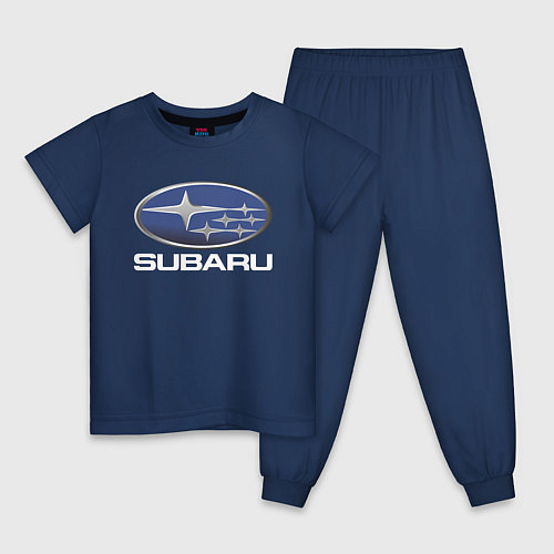 Детская пижама SUBARU / Тёмно-синий – фото 1