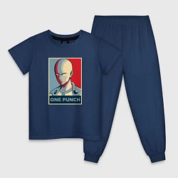 Пижама хлопковая детская ONE-PUNCH MAN, цвет: тёмно-синий