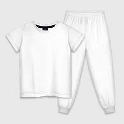 Пижама хлопковая детская Blink 182, цвет: белый