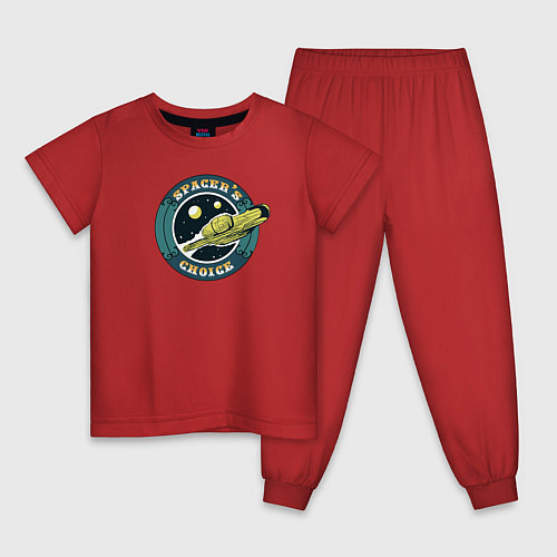 Детская пижама Spacer's Choice / Красный – фото 1
