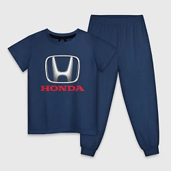 Пижама хлопковая детская HONDA, цвет: тёмно-синий