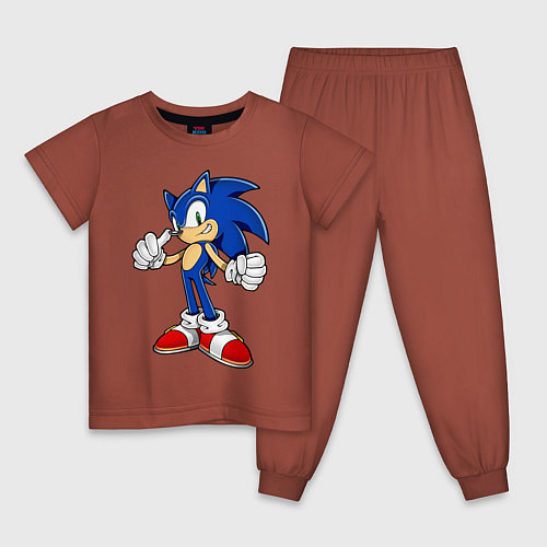 Детская пижама Sonic / Кирпичный – фото 1