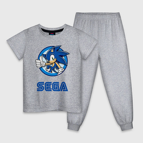 Детская пижама SONIC SEGA / Меланж – фото 1