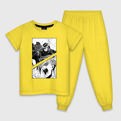 Пижама хлопковая детская Gurren lagann, цвет: желтый