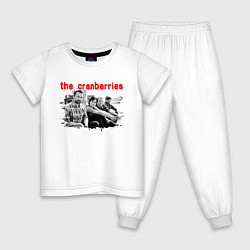 Пижама хлопковая детская The Cranberries, цвет: белый